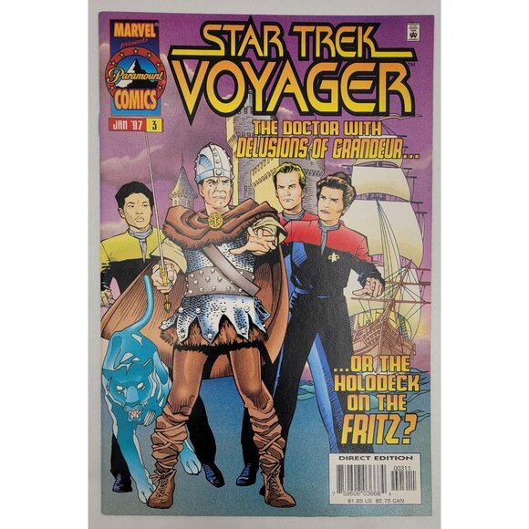 Star Trek Voyager Comic Book Lot Of 5 Issues By Marvel Bag and Boarded - Picture 9 of 13